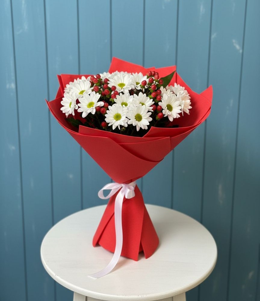 Букет цветов из: Хризантемы в Белогорске Амурской области