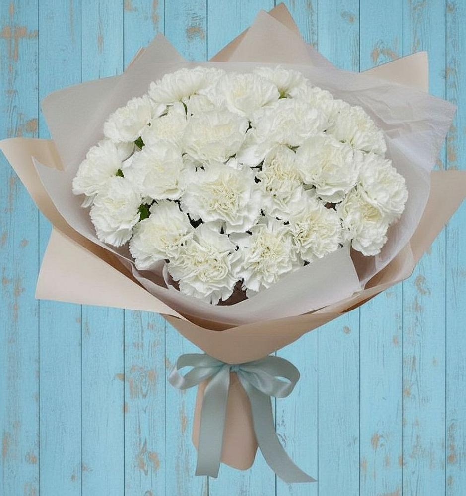 Букет цветов из: Гвоздики в Белогорске Амурской области