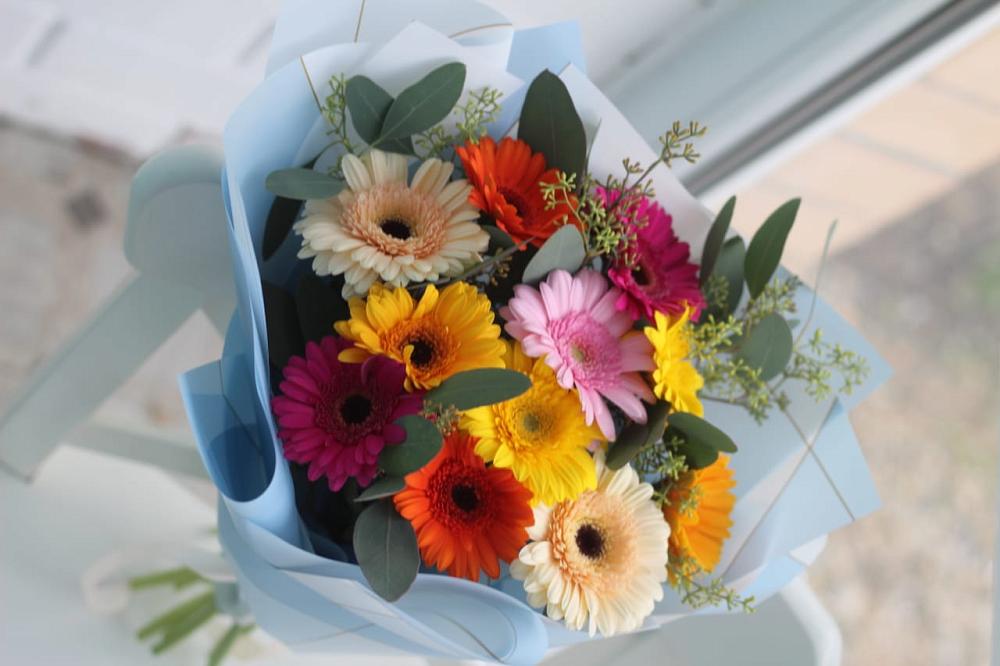 Букет цветов из: Герберы в Белогорске Амурской области