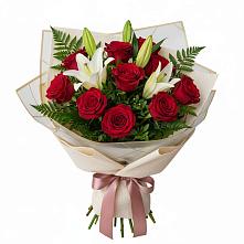 Букет цветов из:  Лилии и Розы #REPLACE_PRED# Белогорске Амурской области