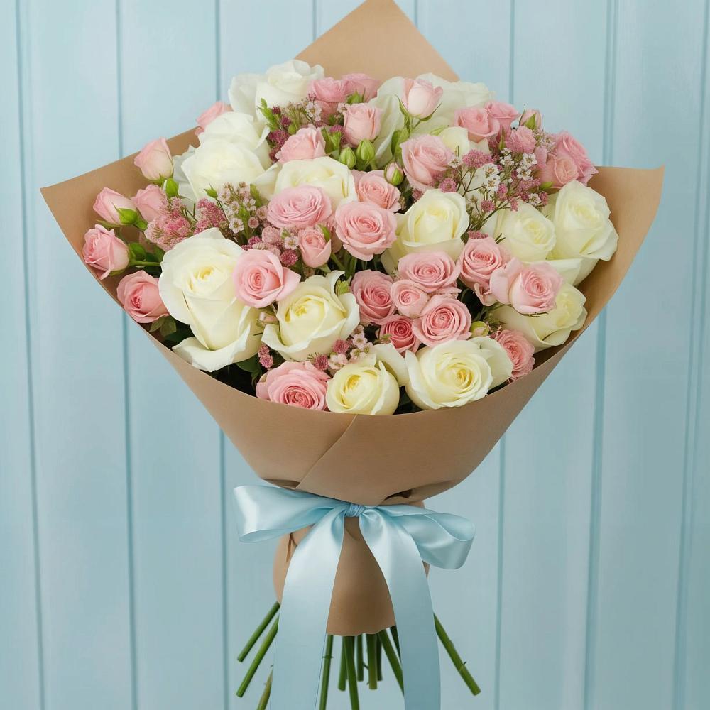 Букет цветов из: Розы в Белогорске Амурской области