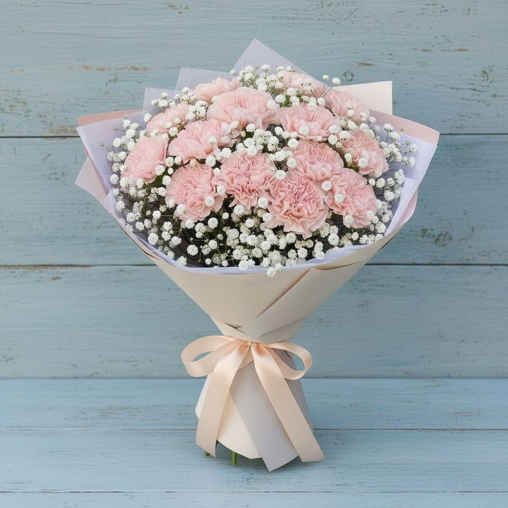 Букет цветов из: Гвоздики в Белогорске Амурской области