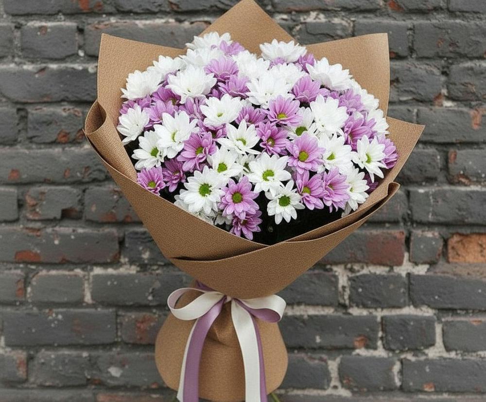Букет цветов из: Хризантемы в Белогорске Амурской области