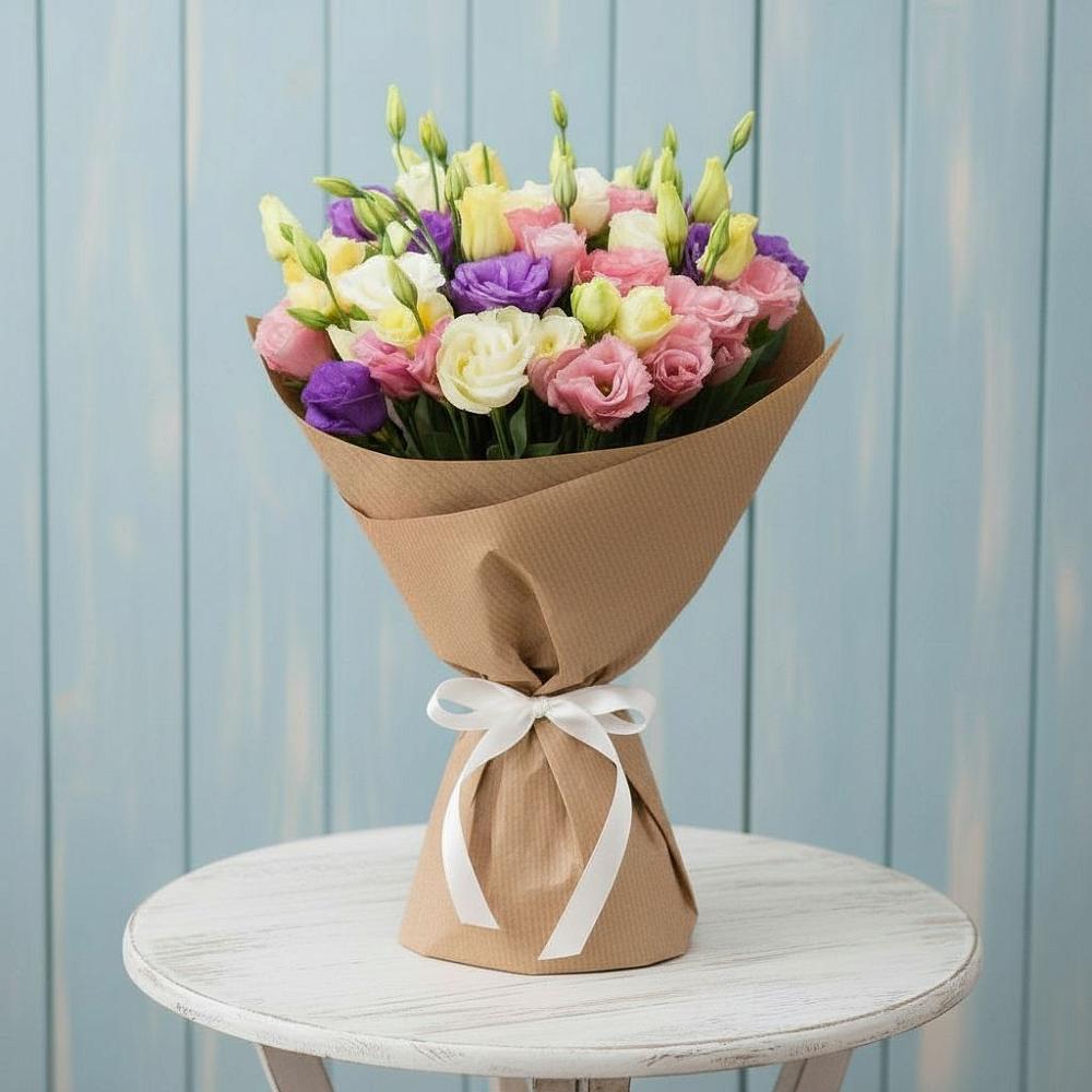 Букет цветов из: Лизиантусы в Белогорске Амурской области