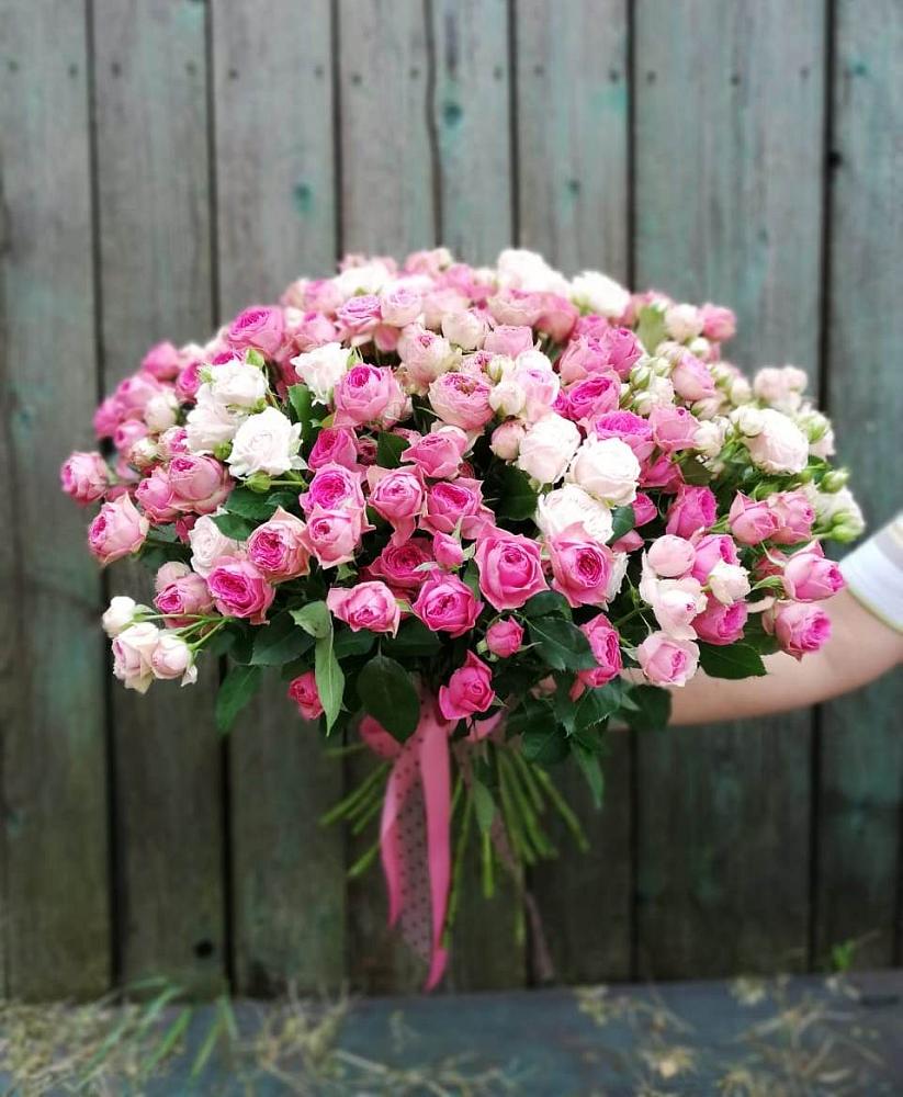 Букет Розовые кустовые розы Натали и Лав Лидия в Белогорске Амурской области
