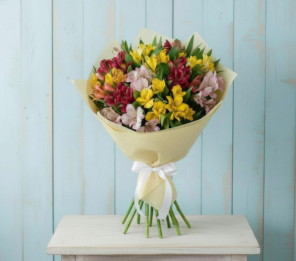 Букет цветов из: Альстромерии в Белогорске Амурской области
