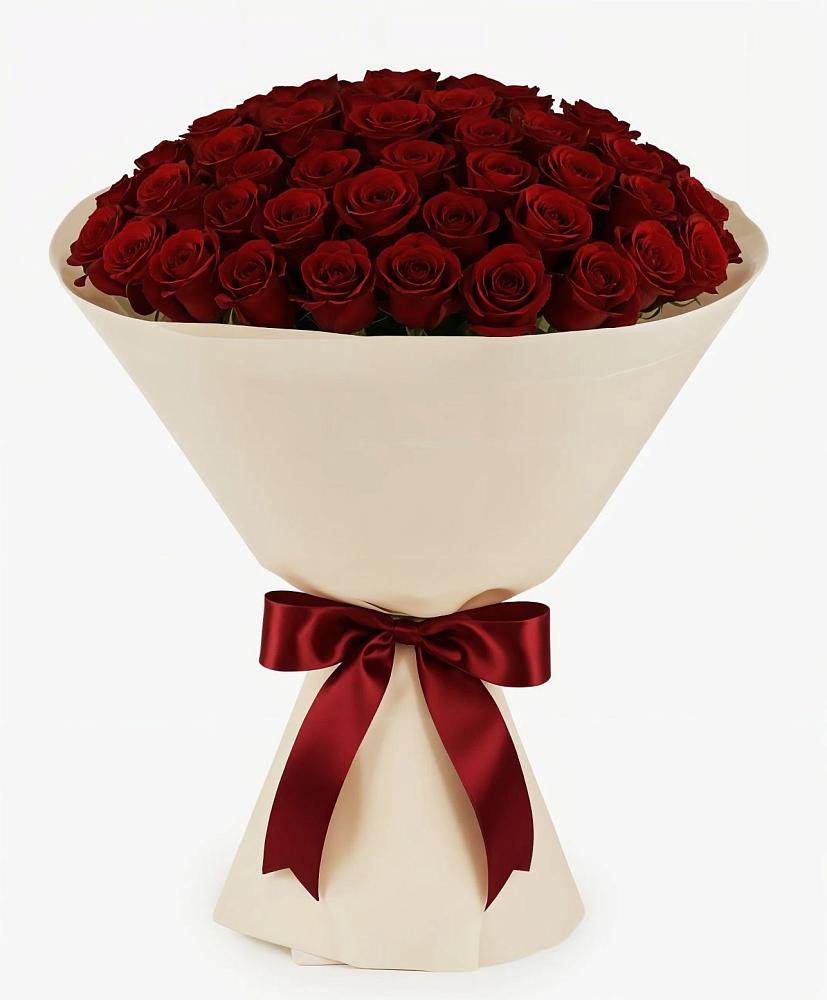 Букет 101 Бордовая роза Блэк Бакарра в Белогорске Амурской области