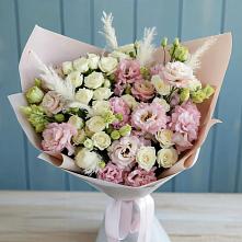 Букет цветов из:  Альстромерии и Розы в Белогорске Амурской области