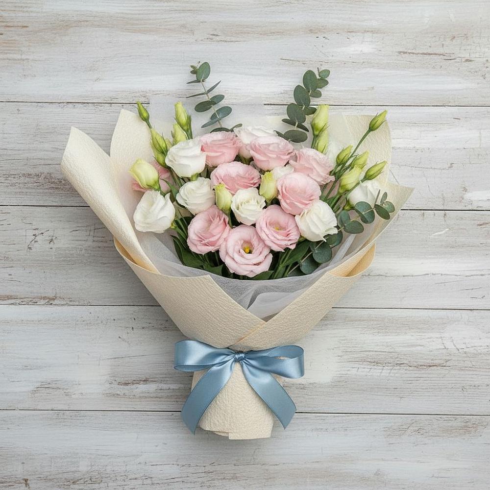 Букет цветов из: Лизиантусы в Белогорске Амурской области